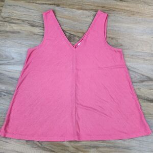 🔺️Gap Coral Vneck & Vback Lightweight Sleeveless Top Medium